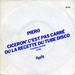 La pochette promo : (Pierô - Cicéron' c'est pas carré)
