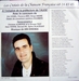 Le verso de la pochette : (Bruno Ortuno - Joue pas avec la vie)