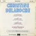 Le dos de la pochette (Christine Delaroche - La porte à côté)