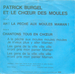 Le verso de la pochette : (Patrick Burgel - Le chœur des moules)
