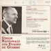 Le verso de la pochette : (UNEG Michel Dens - Dans l'cul (chant national des evadés de guerre))