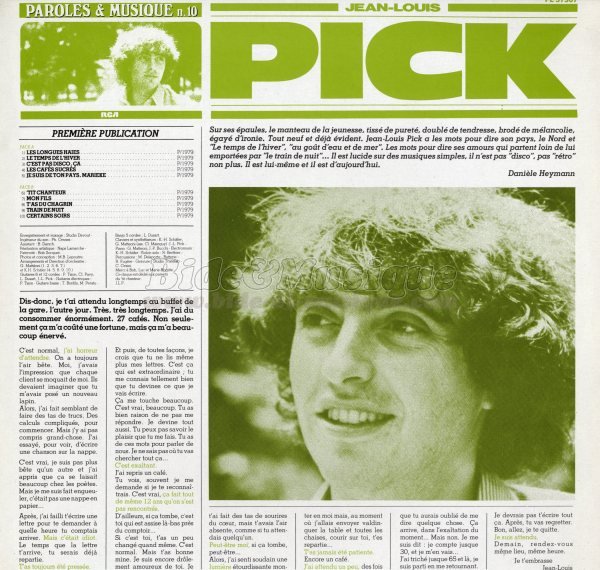 Jean-Louis Pick - Mélodisque