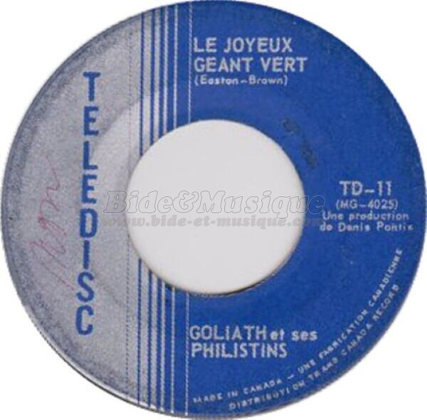 Goliath et ses Philistins - Le joyeux géant vert