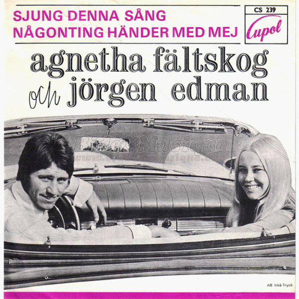 Agnetha Fältskog och Jörgen Edman - Sjung denna sång