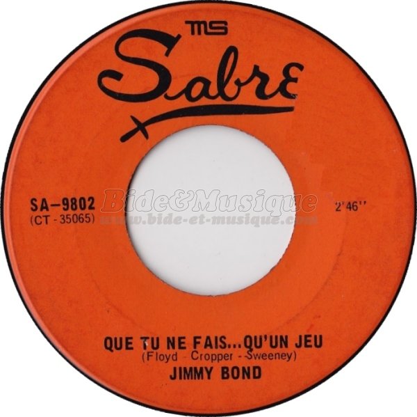 Jimmy Bond - Que tu ne fais&hellip; Q'un jeu