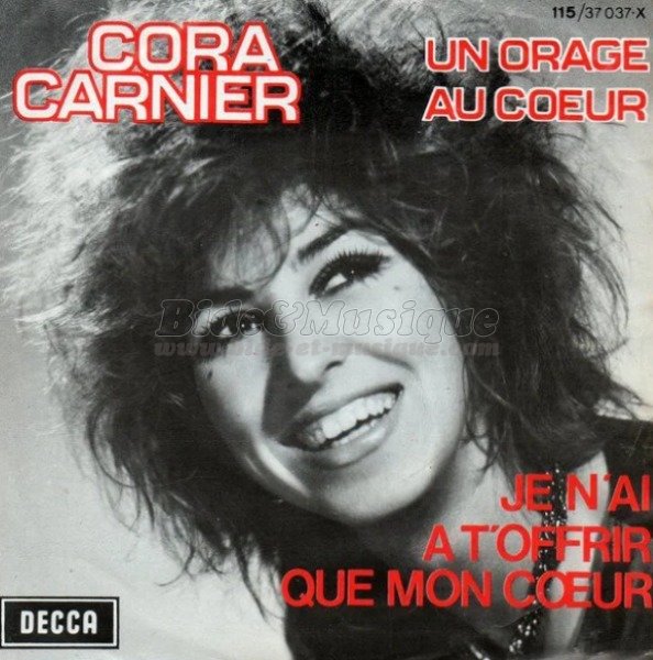 Cora Garnier - Je n'ai à t'offrir que mon cœur