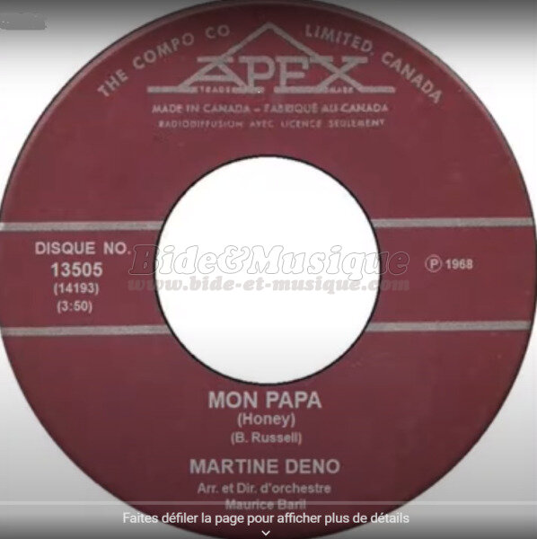 Martine Deno - Bonne fête Papa !