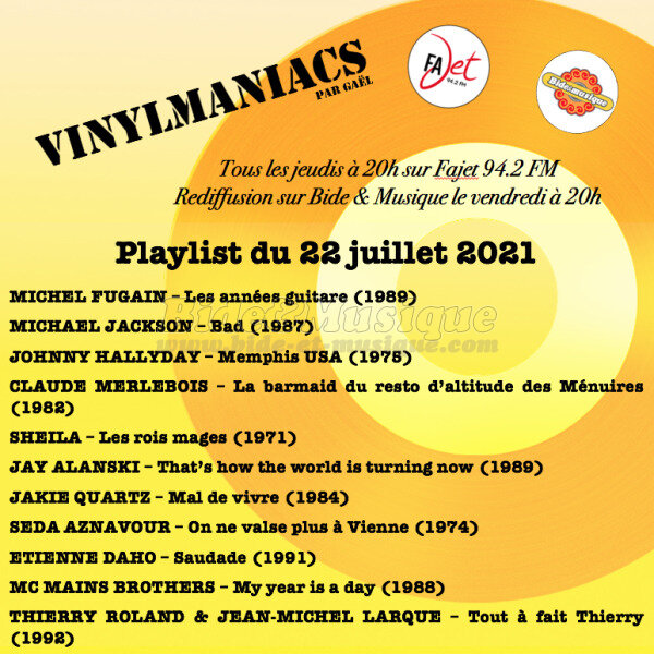 Vinylmaniacs - Emissions : Vinylmaniacs (rediffusion)