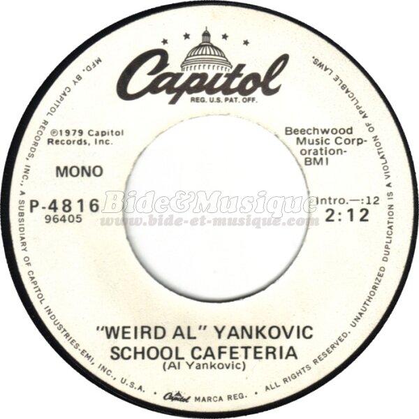 Weird Al Yankovic - Rentrée bidesque