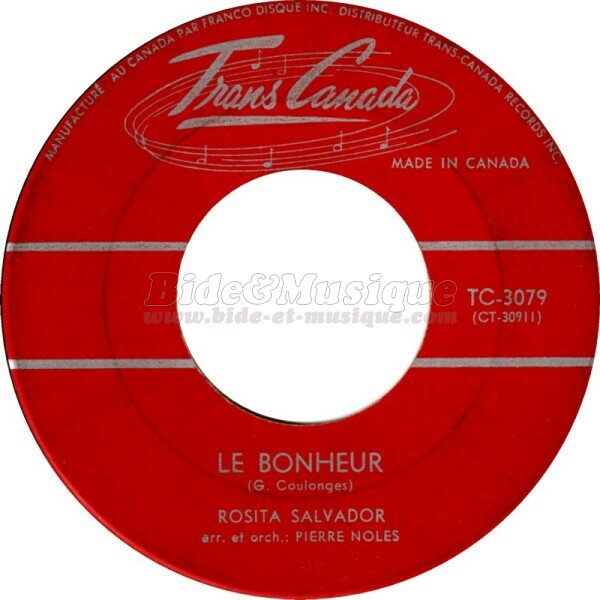 Rosita Salvador - bonheur, c'est simple comme un coup de bide, Le