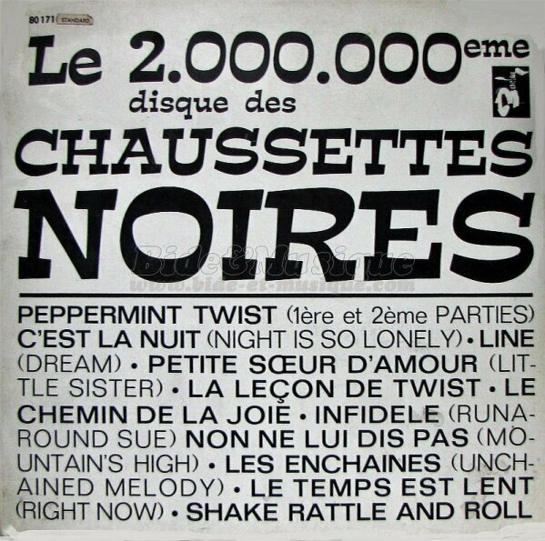 Chaussettes Noires, Les - B&M chante votre prénom