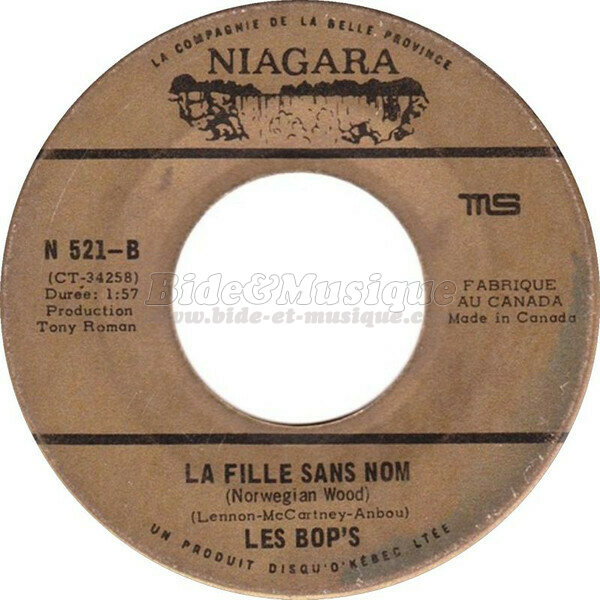 Les Bop's - La fille sans nom