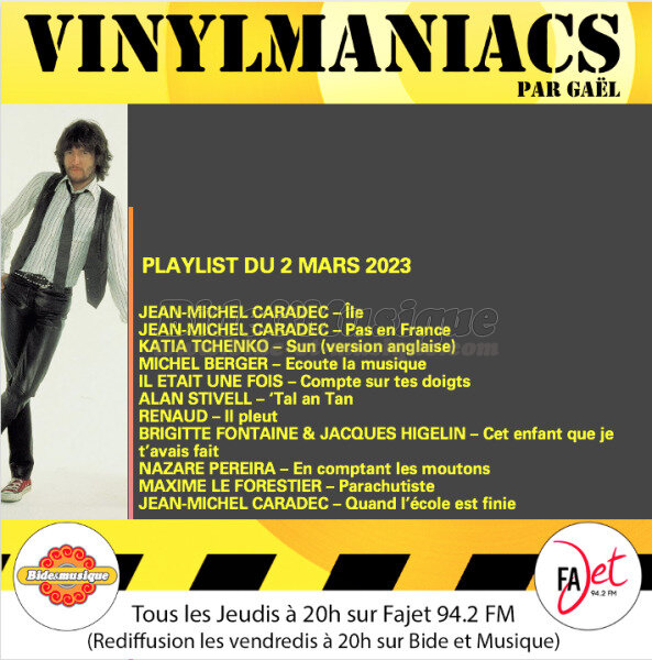 Vinylmaniacs - Emission n°250 (2 mars 2023)