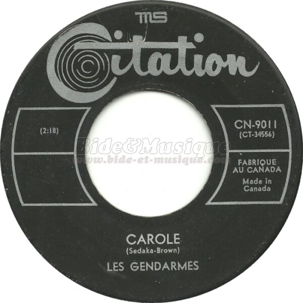 Gendarmes, Les - B&M chante votre prénom