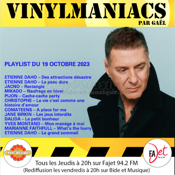 Vinylmaniacs - Emission n°277 (19 octobre 2023)