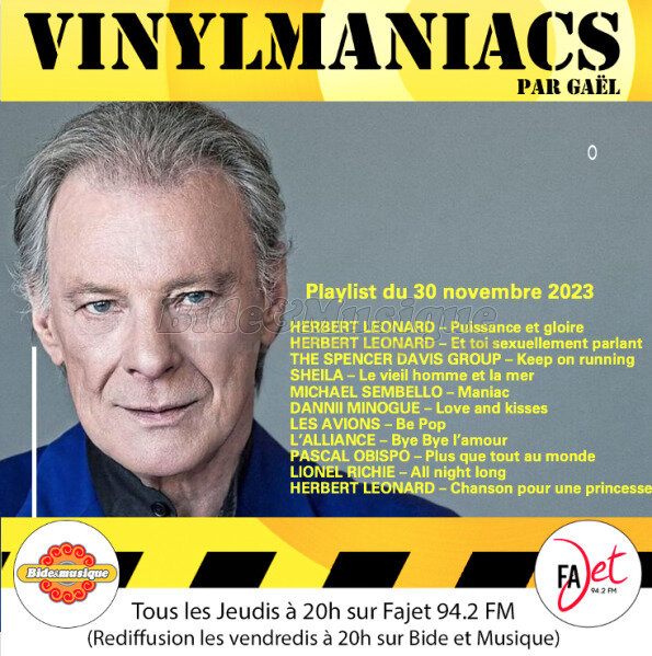 Vinylmaniacs - Emission n°283 (30 novembre 2023)