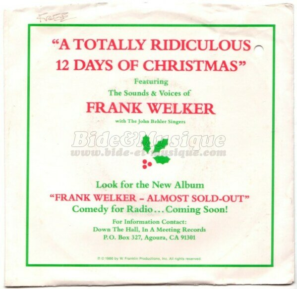 Frank Welker with the John Bahler Singers - Noël Trash