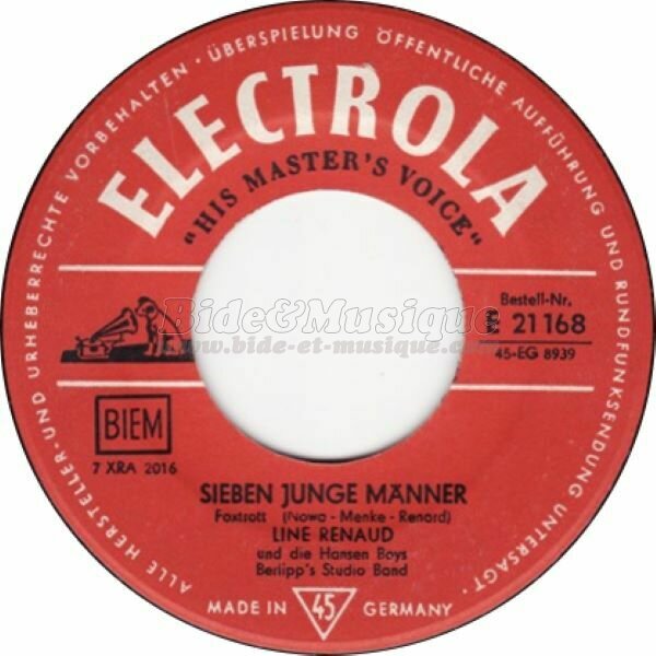 Line Renaud - Sieben junge Männer