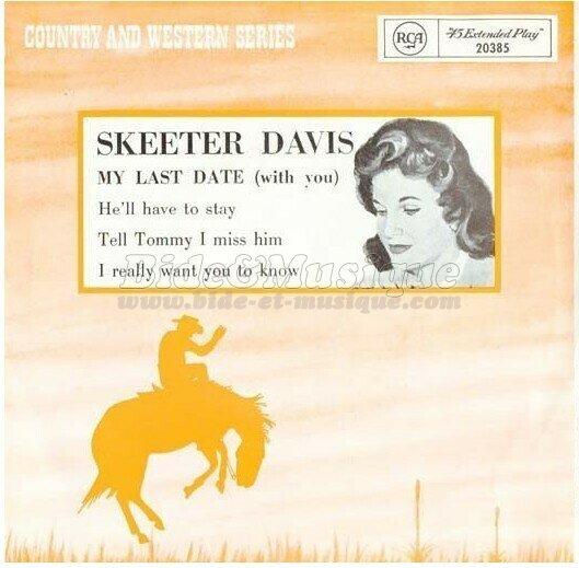 Skeeter Davis - Reprise surprise ! [couplée avec l'original]