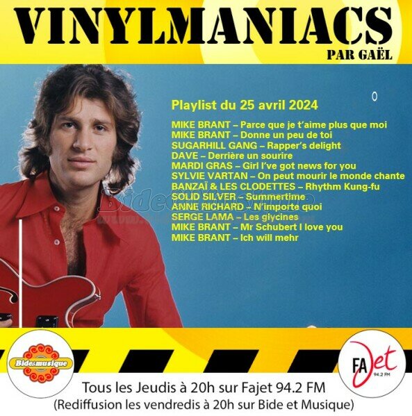 Vinylmaniacs - Emission n°303 (25 avril 2024)