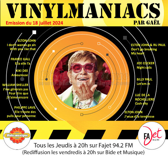 Vinylmaniacs - Emission n°315 (18 juillet 2024)