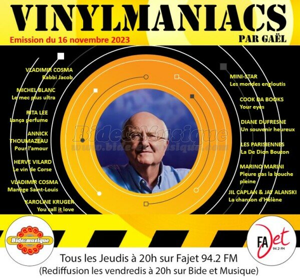 Vinylmaniacs - Emission n°281 (16 novembre 2023)