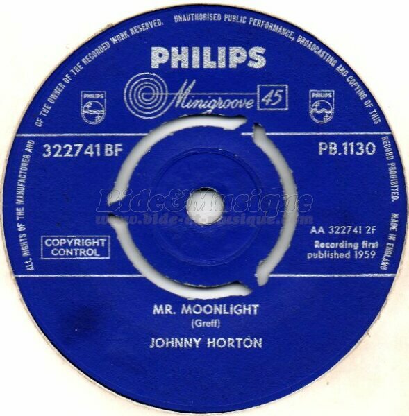Johnny Horton - Mister Moonlight