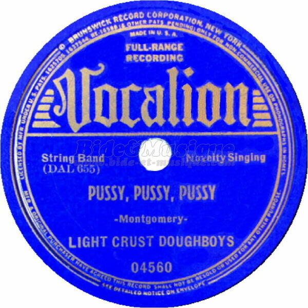 The Light Crust Doughboys - Pussy, Pussy, Pussy