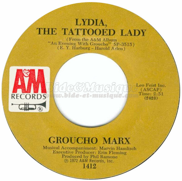 Groucho Marx - Lydia, the tattooed lady