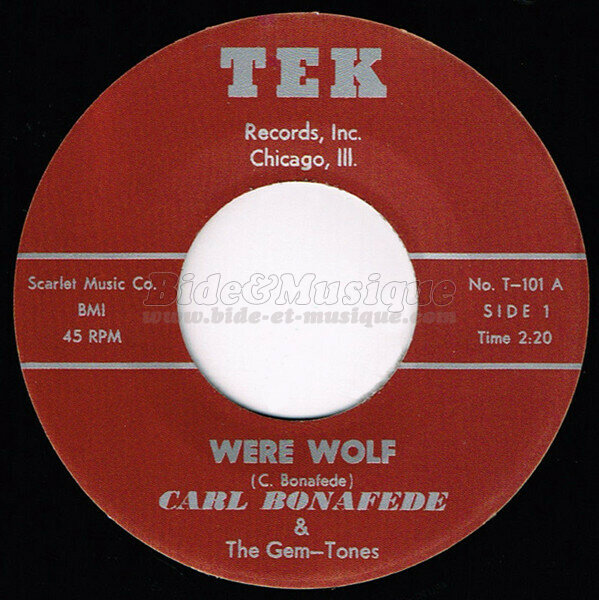 Carl Bonafede and the Gem-tones - Hallo'Bide (chansons épouvantables)