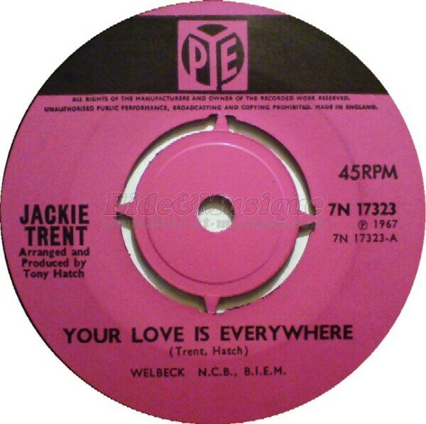 Jackie Trent - Your love is everywhere
