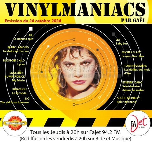 Vinylmaniacs - Emission n°323 (24 octobre 2024)