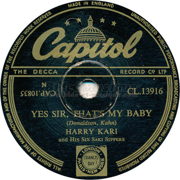 Harry Kari and his Six Saki Sippers - Années cinquante