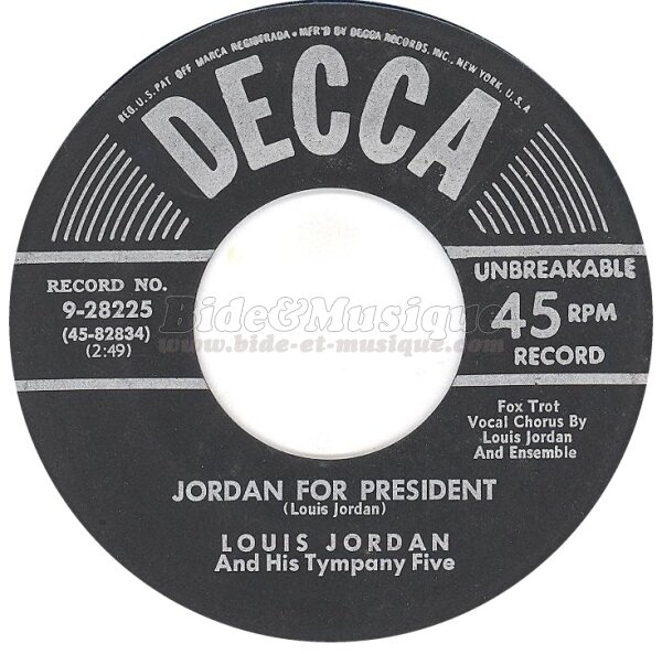 Louis Jordan - Jordan for President
