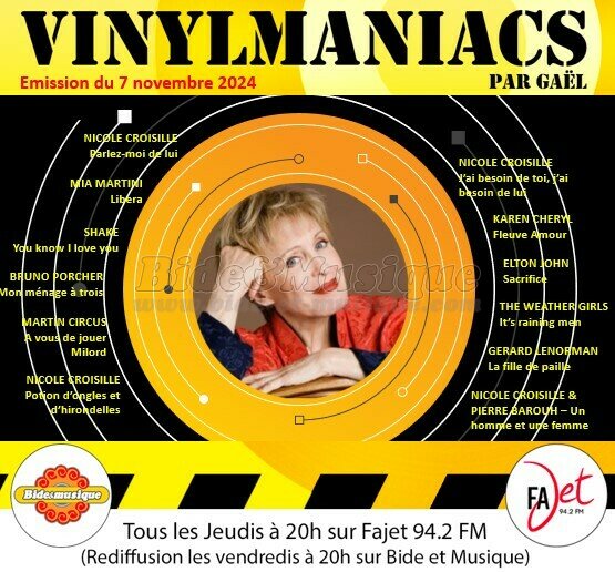 Vinylmaniacs - Emission n°325 (7 novembre 2024)