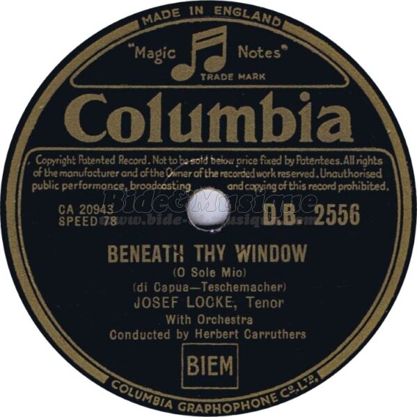 Josef Locke - Années cinquante