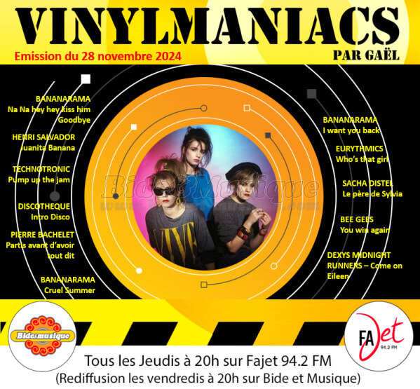 Vinylmaniacs - Emission n°327 (28 novembre 2024)
