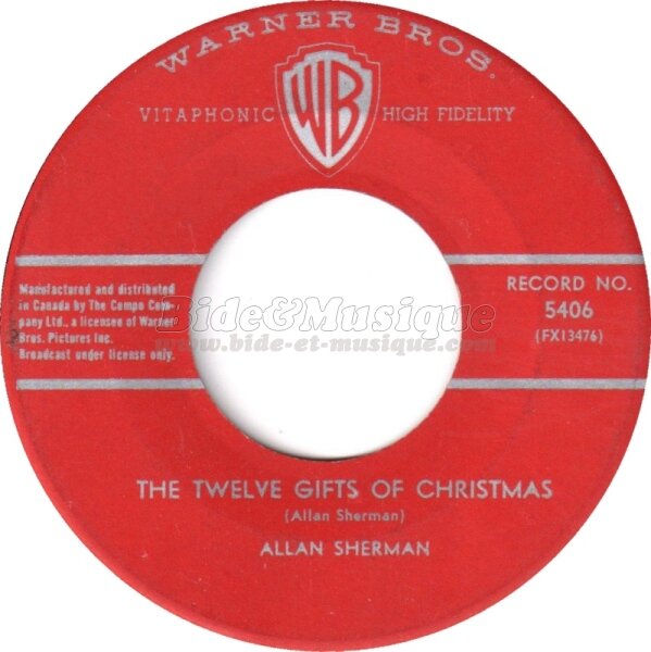 Allan Sherman - The twelve gifts of Christmas