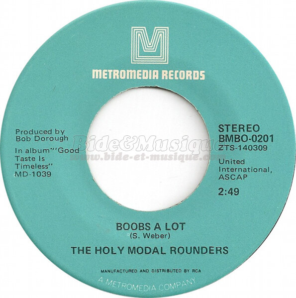 The Holy Modal Rounders - Boobs a lot