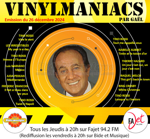 Vinylmaniacs - Emission n°330 (26 décembre 2024)