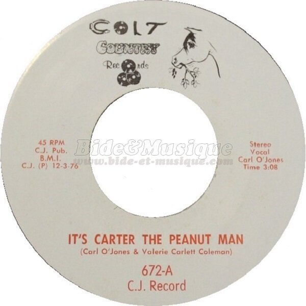 Carl O'Jones - It's Carter the peanuts man