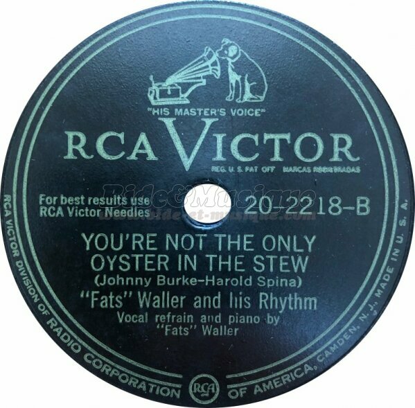Fats Waller - You're not the only oyster in the stew