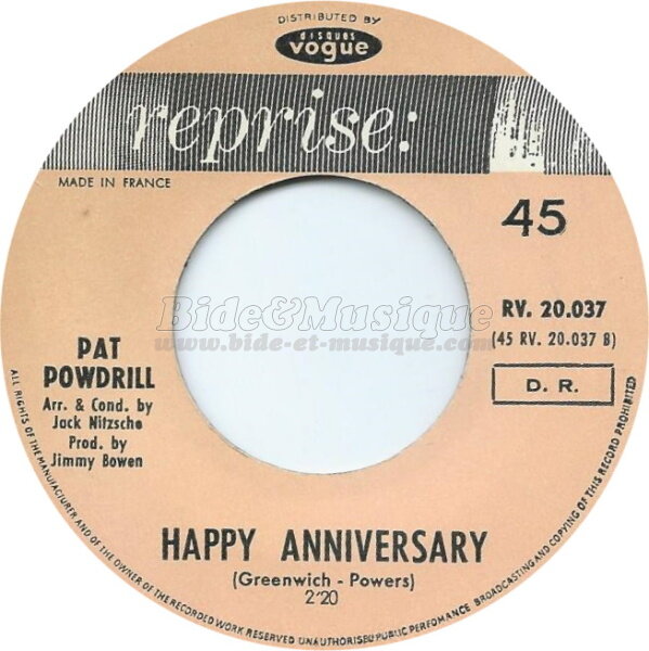 Pat Powdrill - Happy anniversary