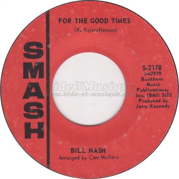 Bill Nash - For the good times
