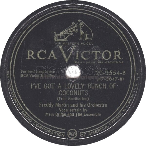 Freddy Martin - I've got a lovely bunch of coconuts