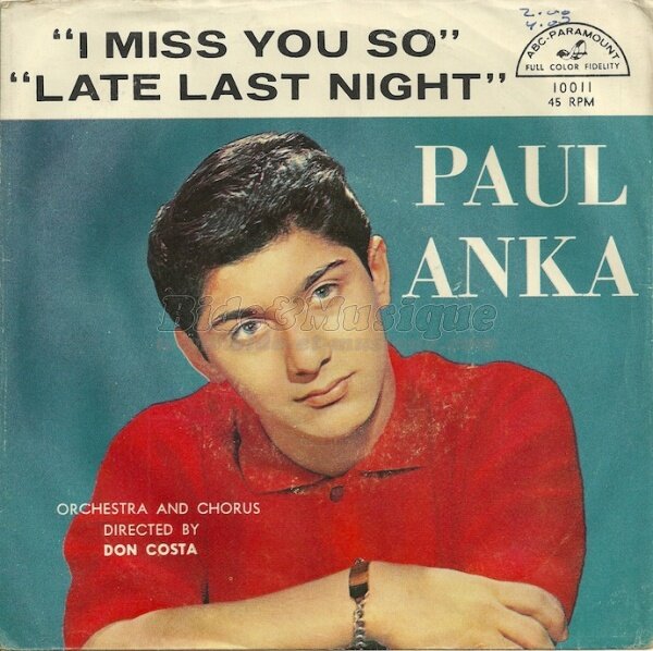 Paul Anka - Late last night