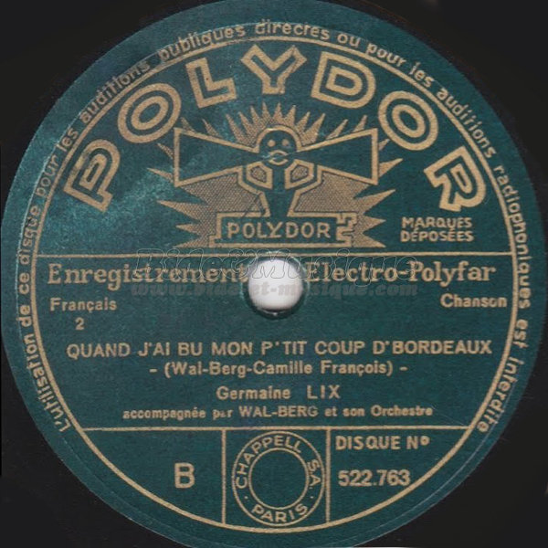 Germaine Lix - Bides à l'ancienne