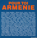 Pochette de Aznavour pour l'Arménie - Pour toi Arménie